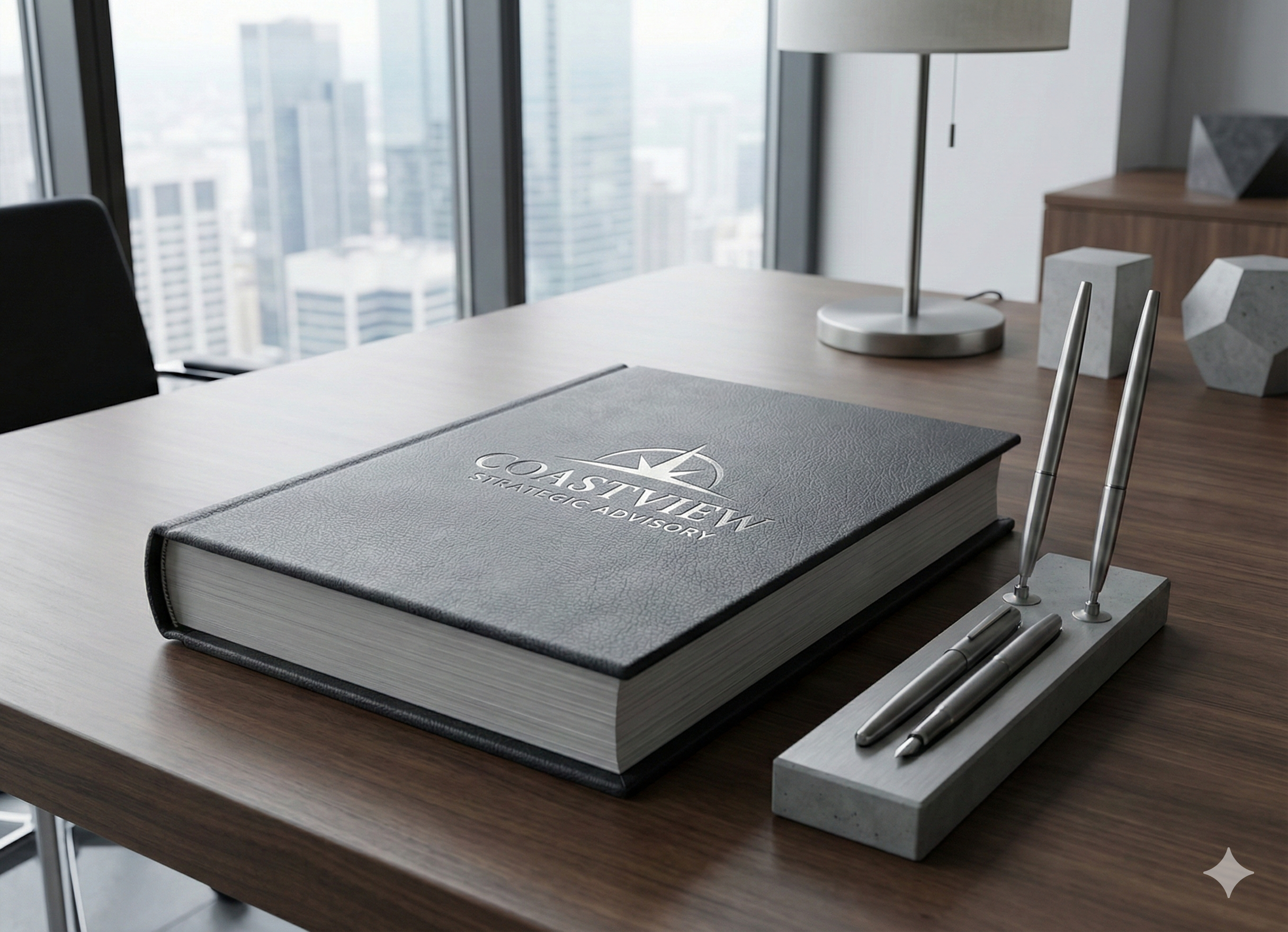 Coastview — the founder's desk